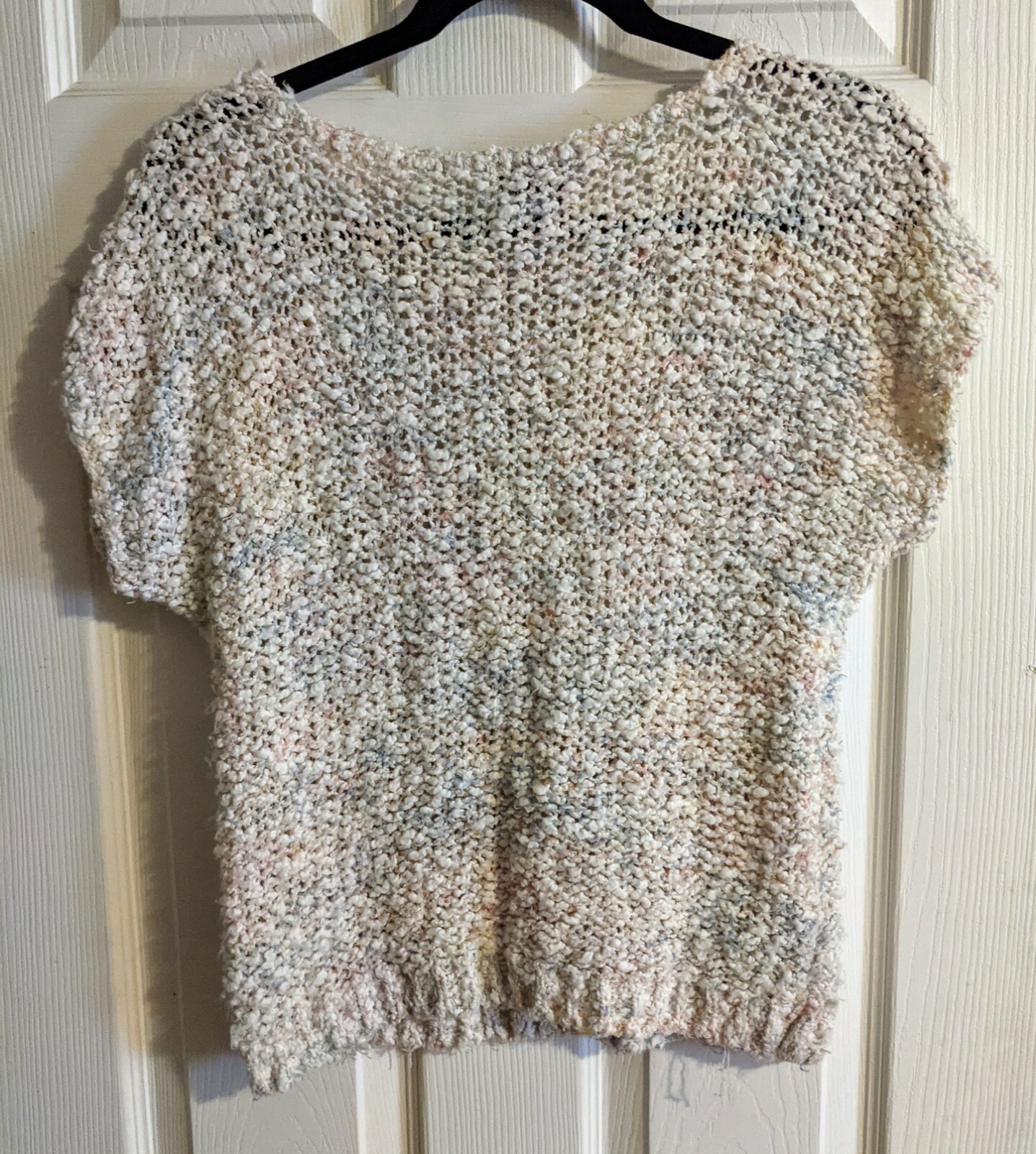 TJW for Mervyn’s Short Sleeve Sweater Vintage M 1980s Retro