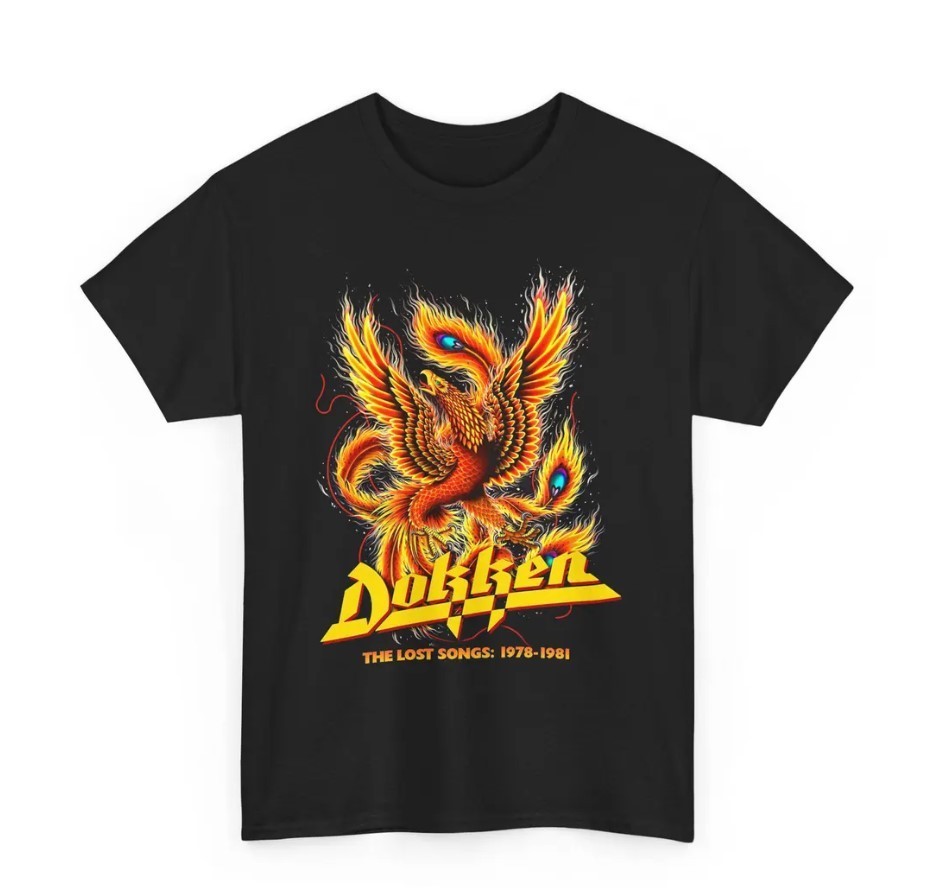 Dokken Vintage Tee, Retro Music Shirt, Cool Graphic T-Shirt, Unisex Heavy Cotton