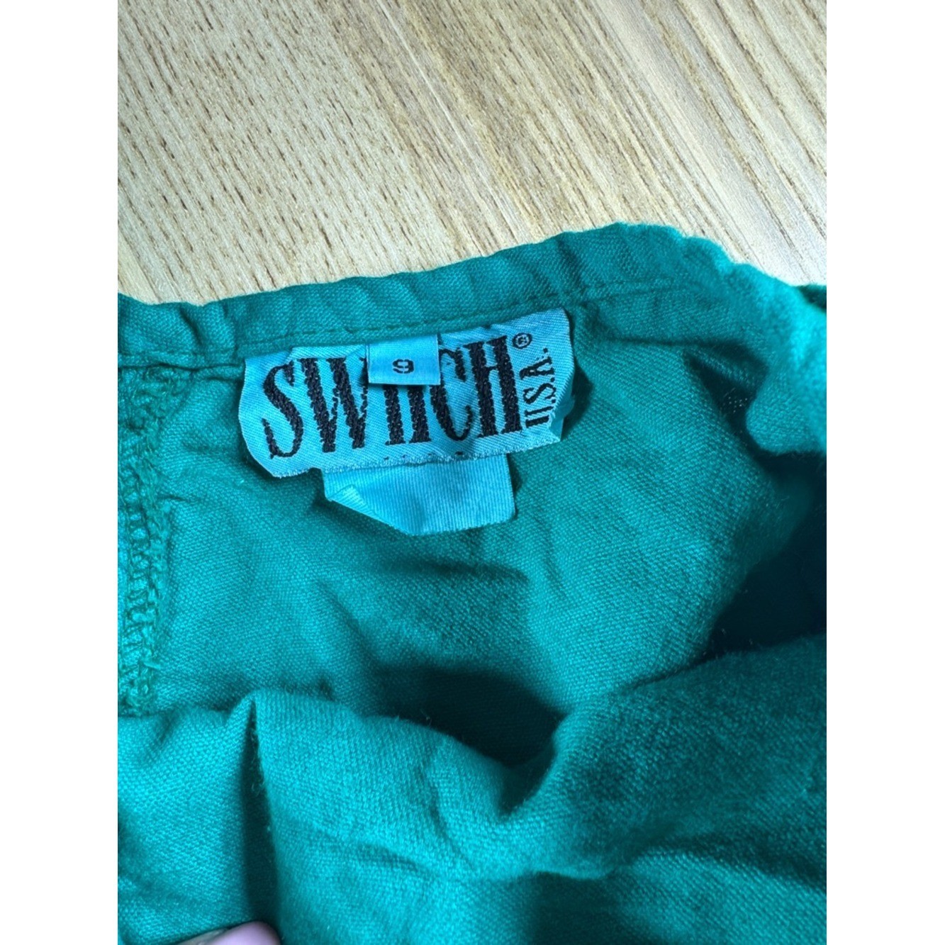 High-Waist Green/Teal Lace-Hem Vintage Y2K Women’s Shorts