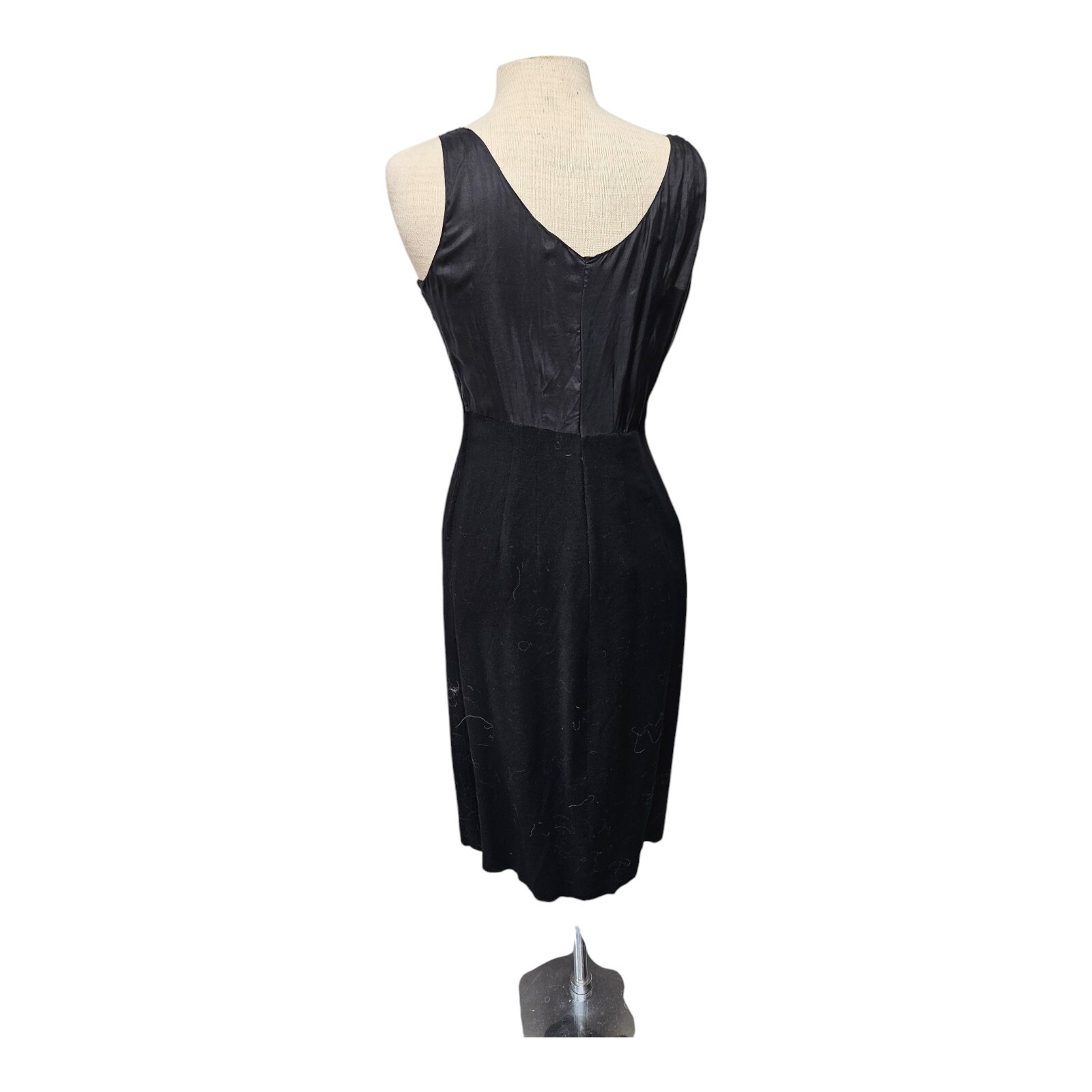 Antique 1920’s 30s Black 2 Piece Shift Dress & Jacket Flapper Style S/M