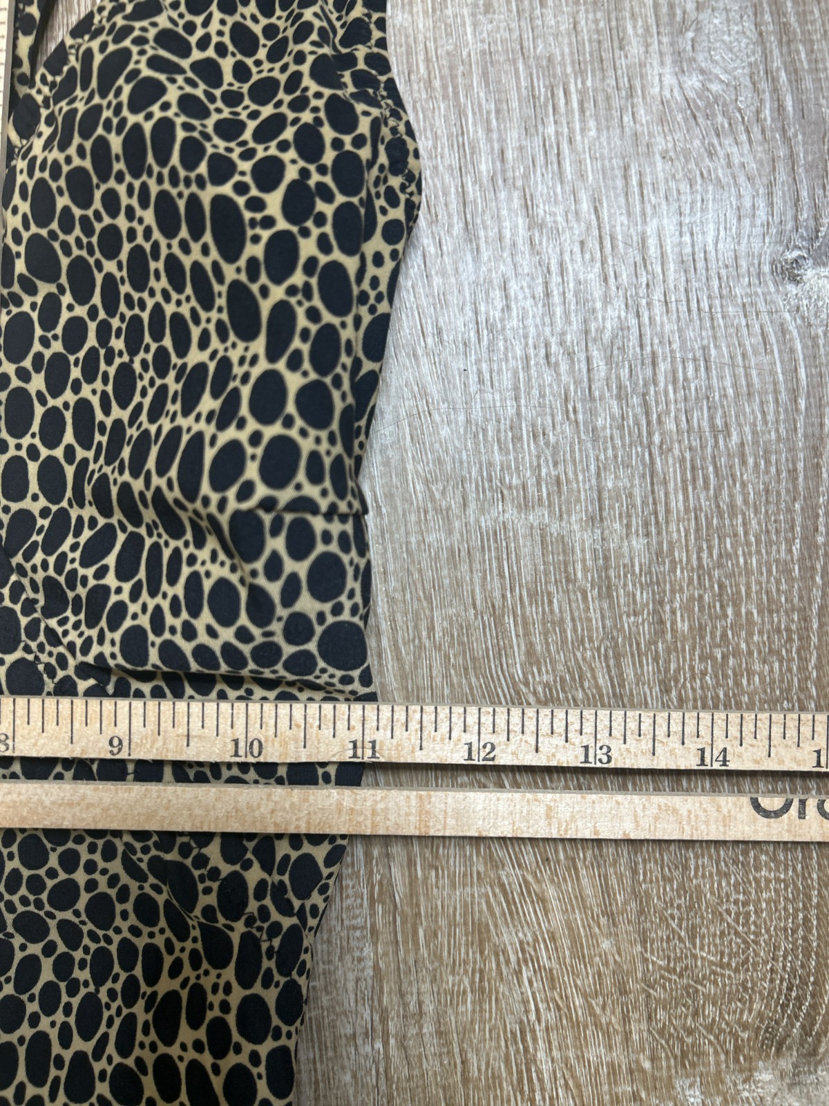 Gottex Swimsuit Women 8 Gold Black Print One Piece Vintage EUC V Neck