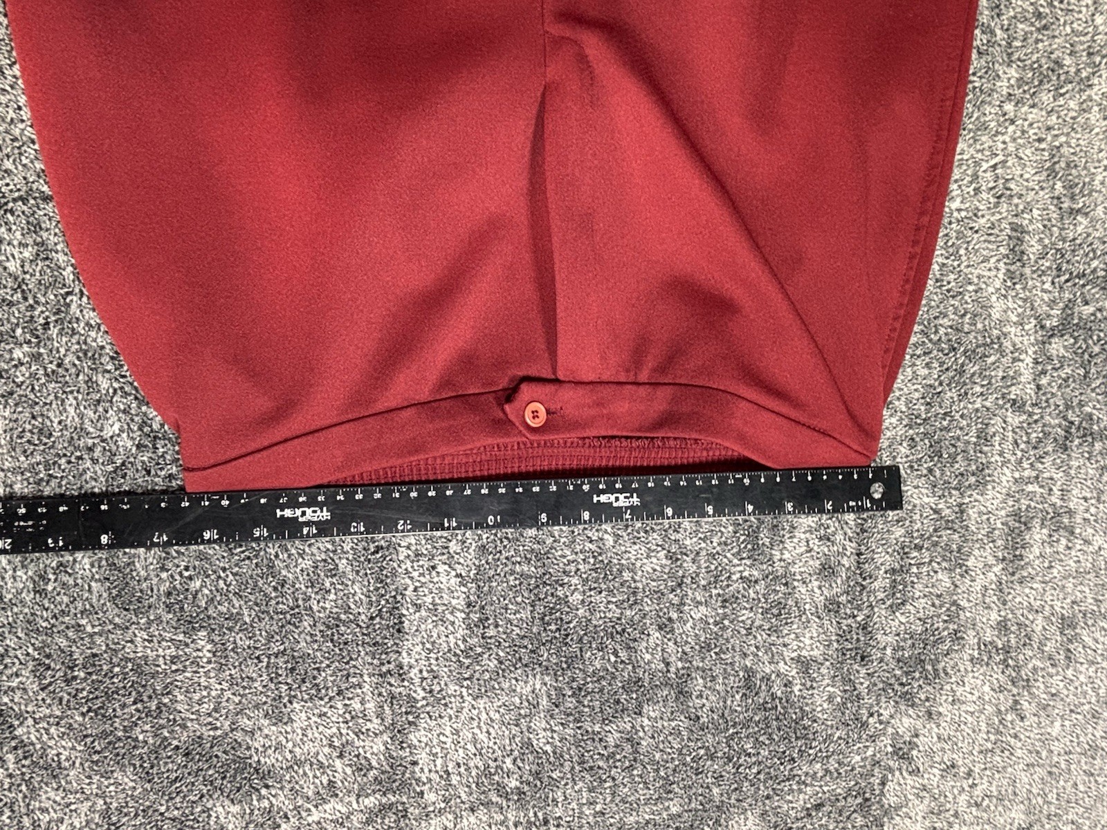 VTG 70s Sears Pants That Fit Suit Set Red Polyester Blazer Trousers Womens 16