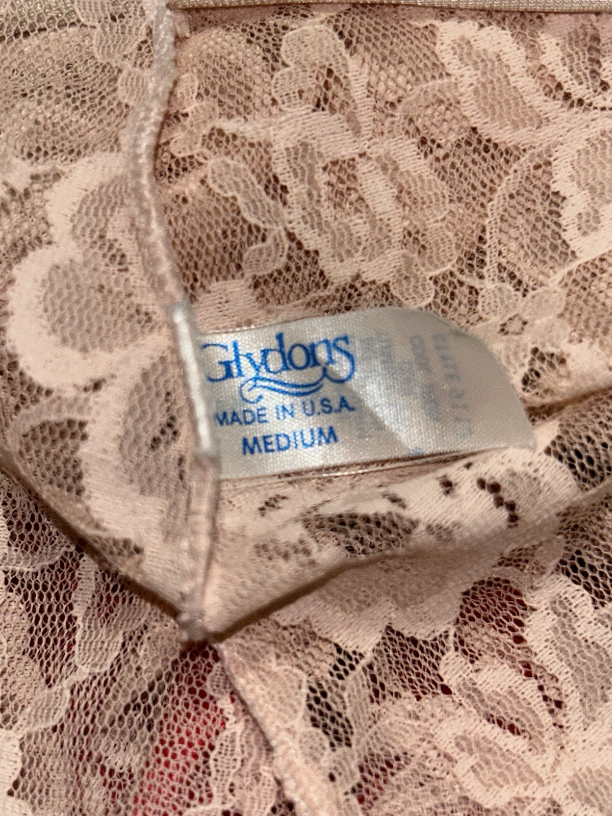 Vintage Glydons Lace Robe Size Medium