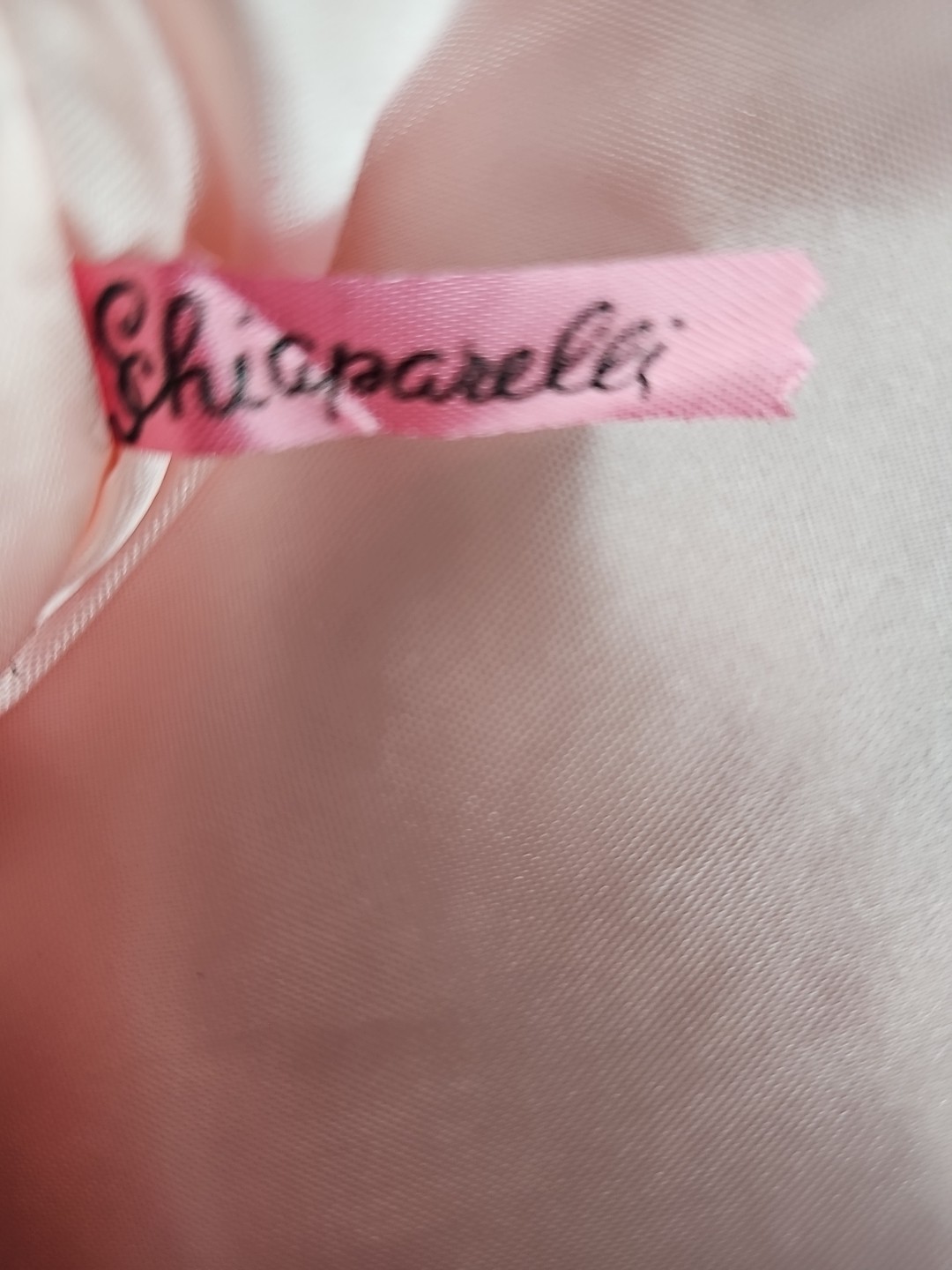 VINTAGE SCHIAPARELLI PINK SATIN LINGERIE BAG EXCELLENT CONDITION