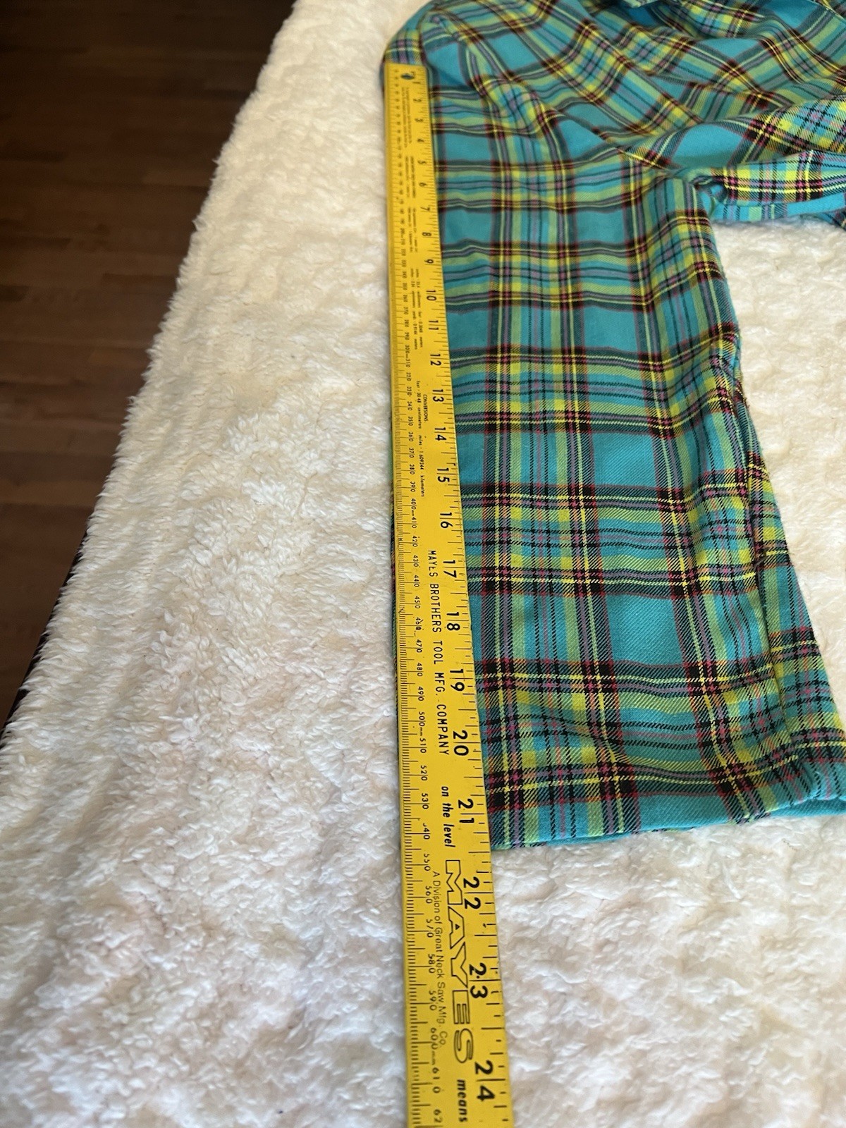 VTG Made In The USA Jazzy Blazer Women’s (M) Turquoise Plaid Preppy. JZ151