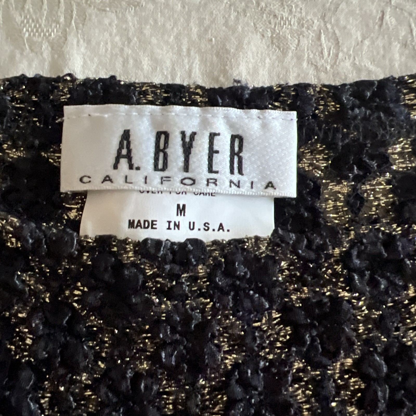 Vintage Black And Gold Top