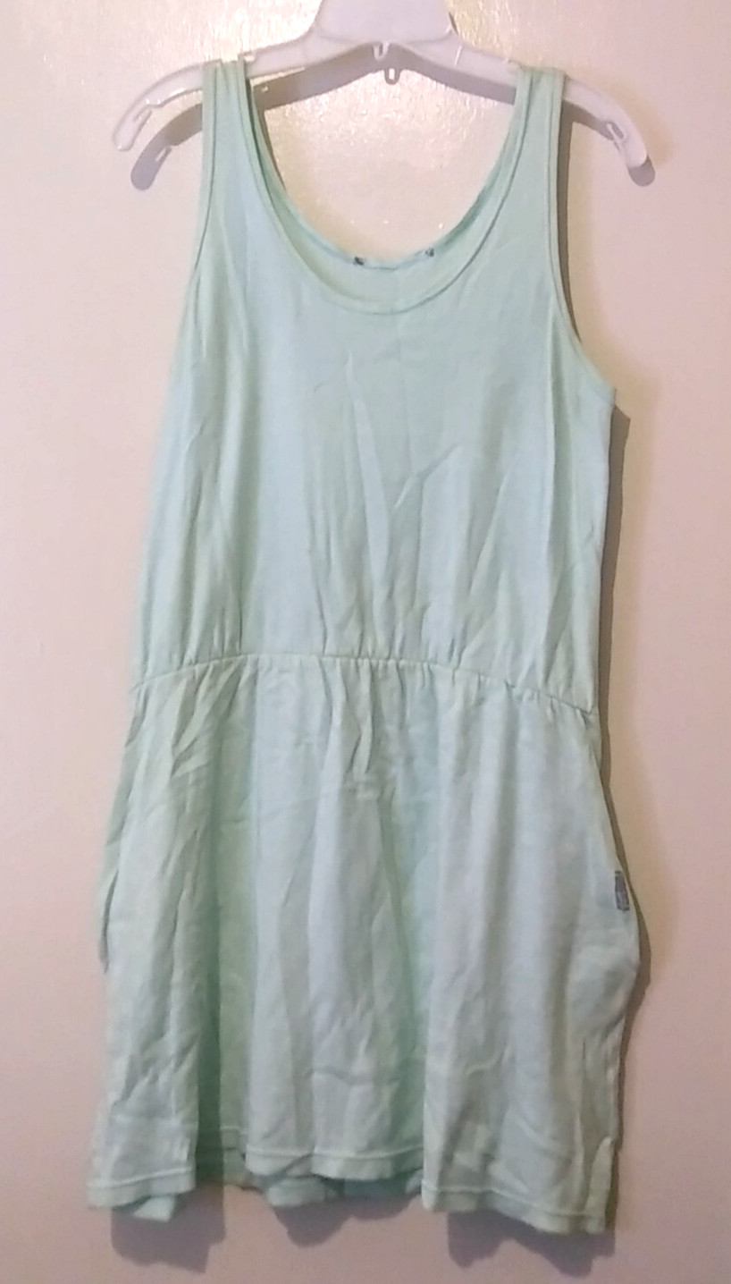 Vintage 1980s Forenza Pastel Seafoam Tank Dress Juniors Size 9