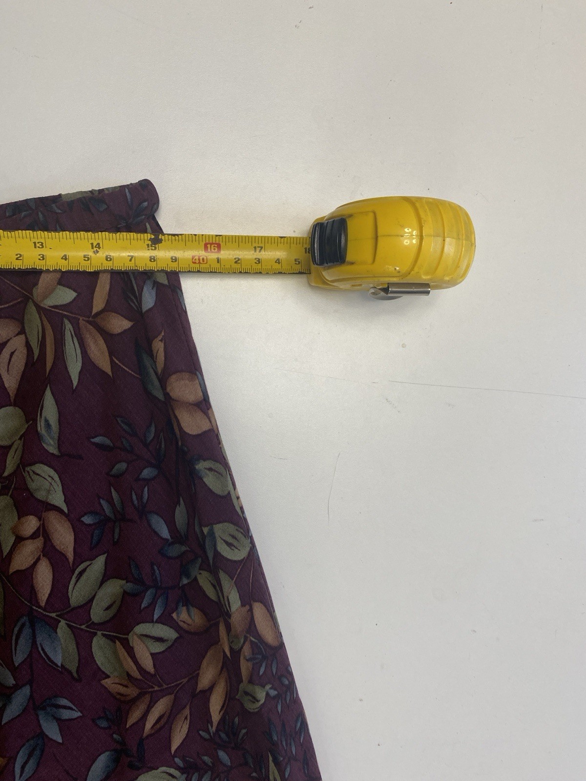 Vintage 90s LL Bean M Skirt Rayon Maxi Burgandy Provincial