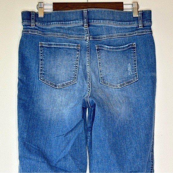 Spanx Ankle Straight Leg Jeans in Vintage Indigo Medium Wash Size XL