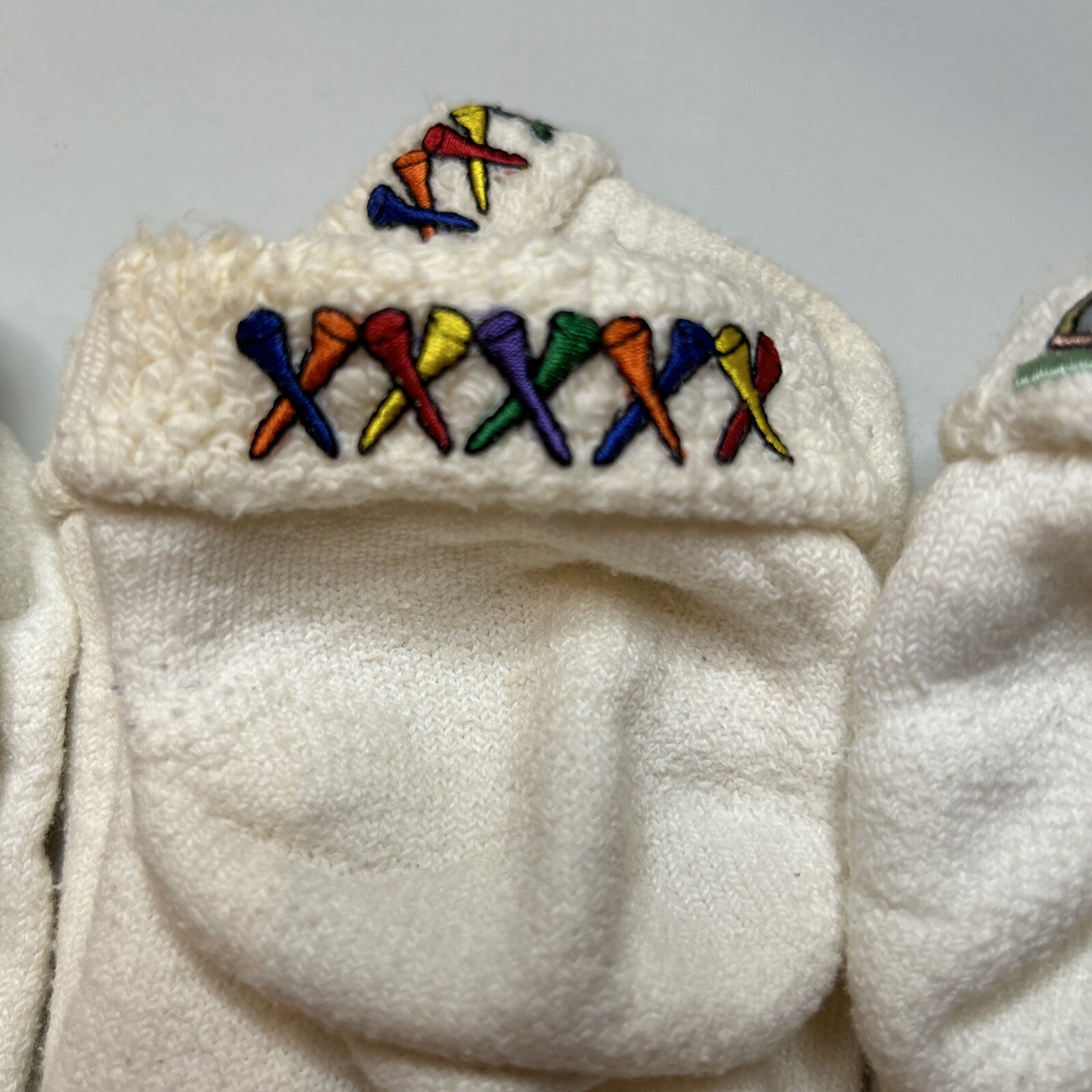 3 Pack! VTG Socks Women’s Low Cut Ankle Golf Emblems 80s 9-11 Acrylic Orlon