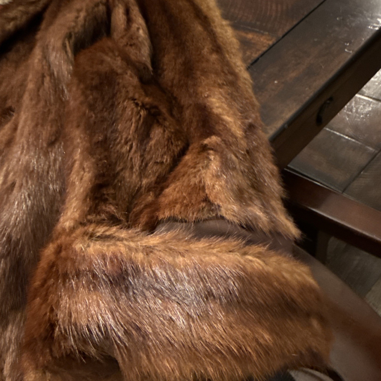 Stein’s Memphis Exclusive Furriers Vintage Brown Fur Coat Regular Size
