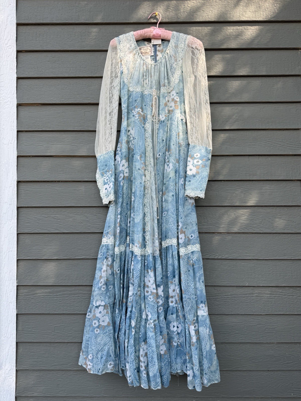 Vtg 1970s Gunne Sax “River Princess” Dress prairie wedding cottage boho hippie