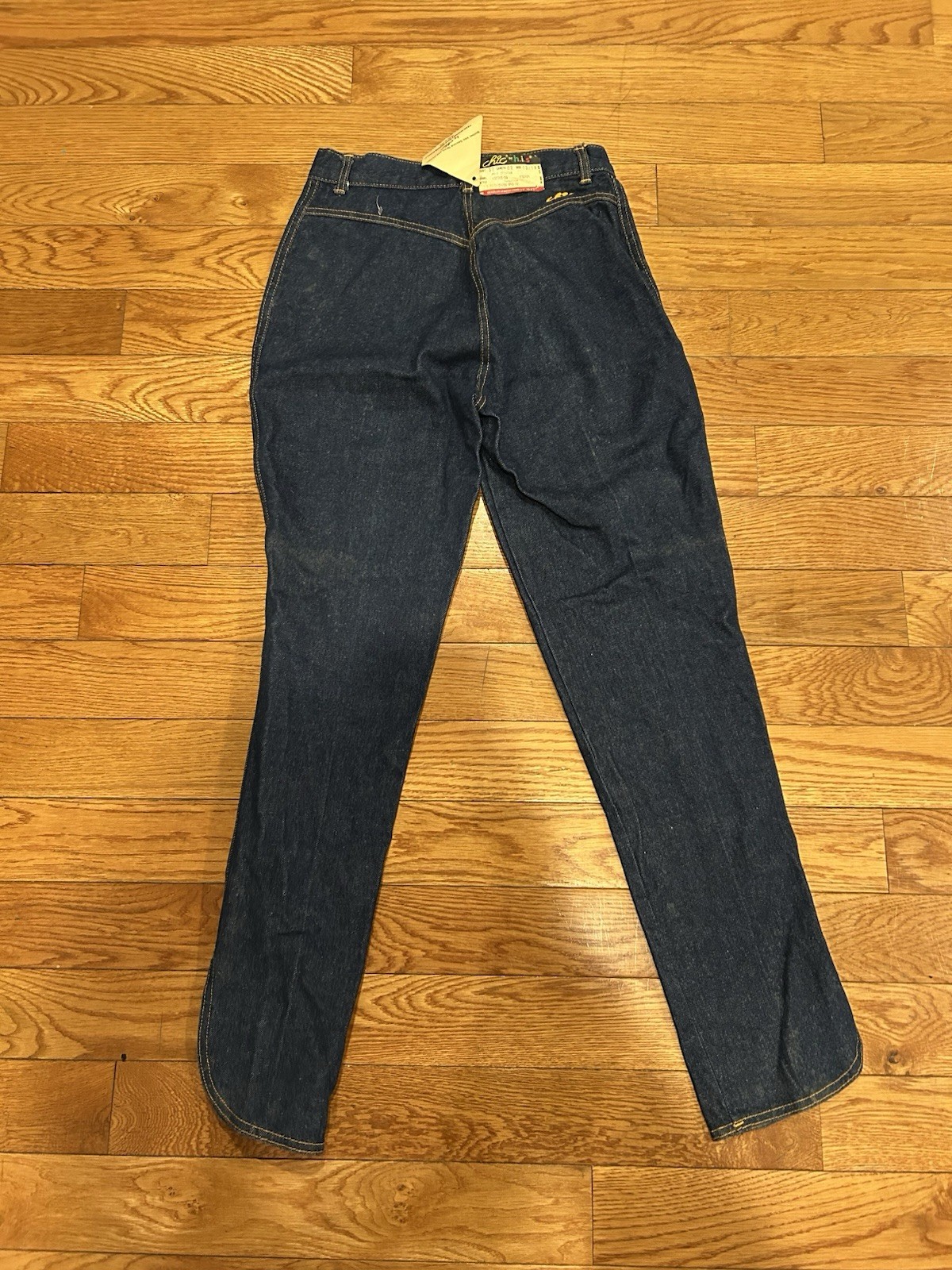VTG Chic by H.I.S. High Waisted Jeans Deadstock NWT Second Skins Dark Wash 13/14