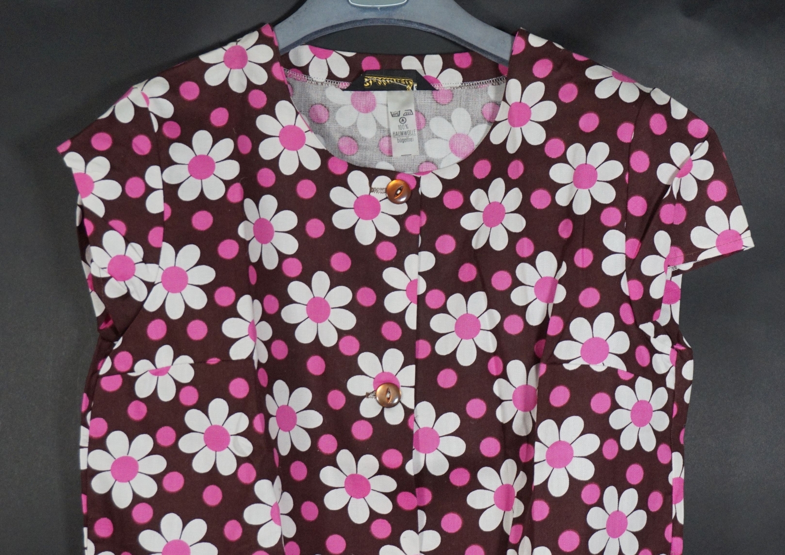 Vintage Bellanett Womens House Dress House Smock Floral Size 40 100% Cotton w/ Original Box