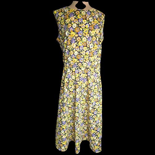 Handmade Vintage Sleeveless Dress Sz 16/18