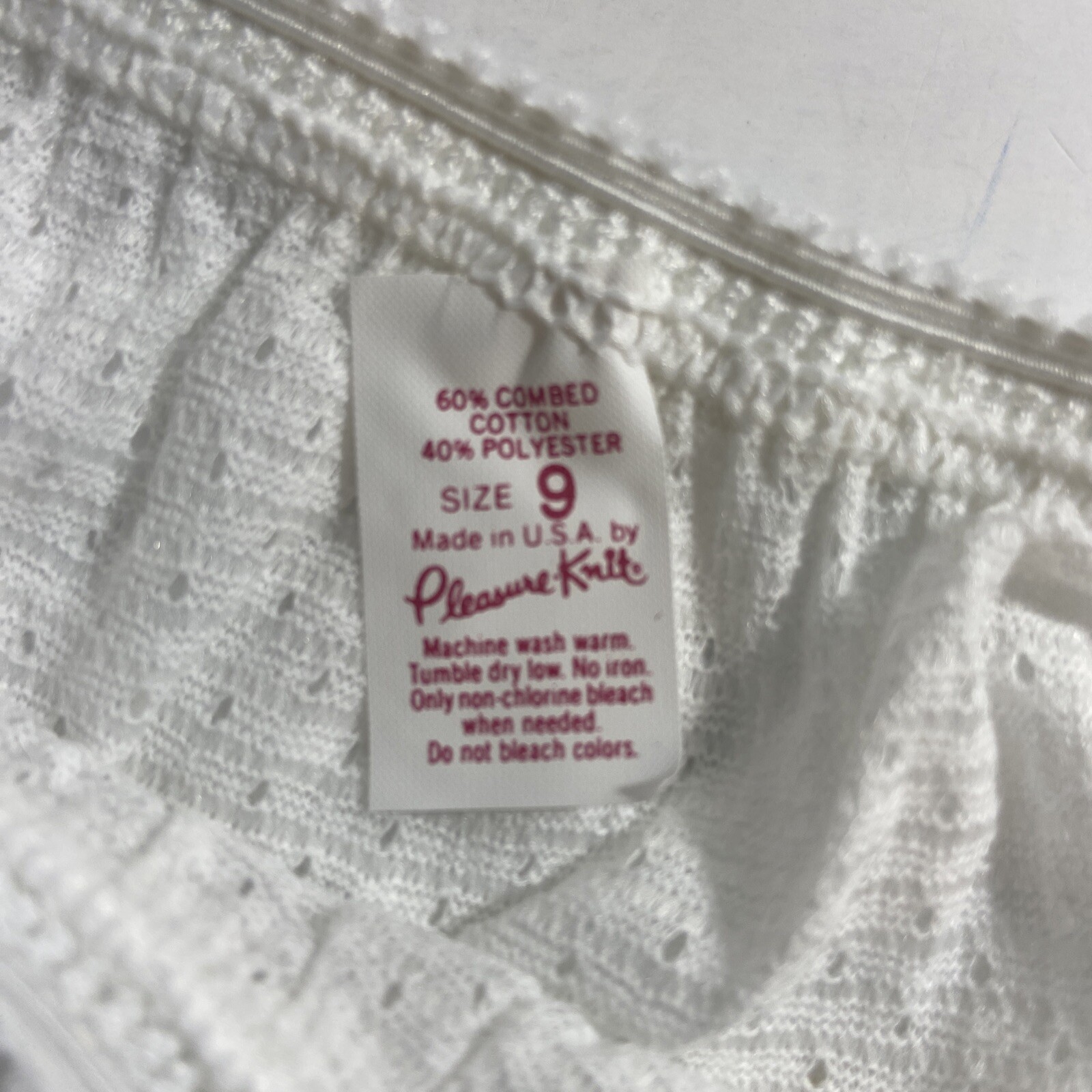 Vintage Puffeaze Womans High Waisted Underwear Combed Cotton Size 9 New W Tags