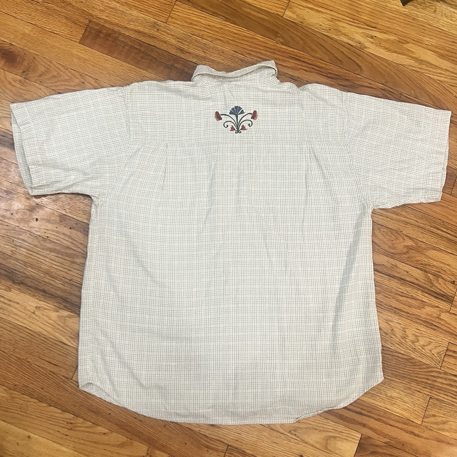 Vintage 90s maggie & max Embroidered Button Up Shirt Womens 1X Cottagecore