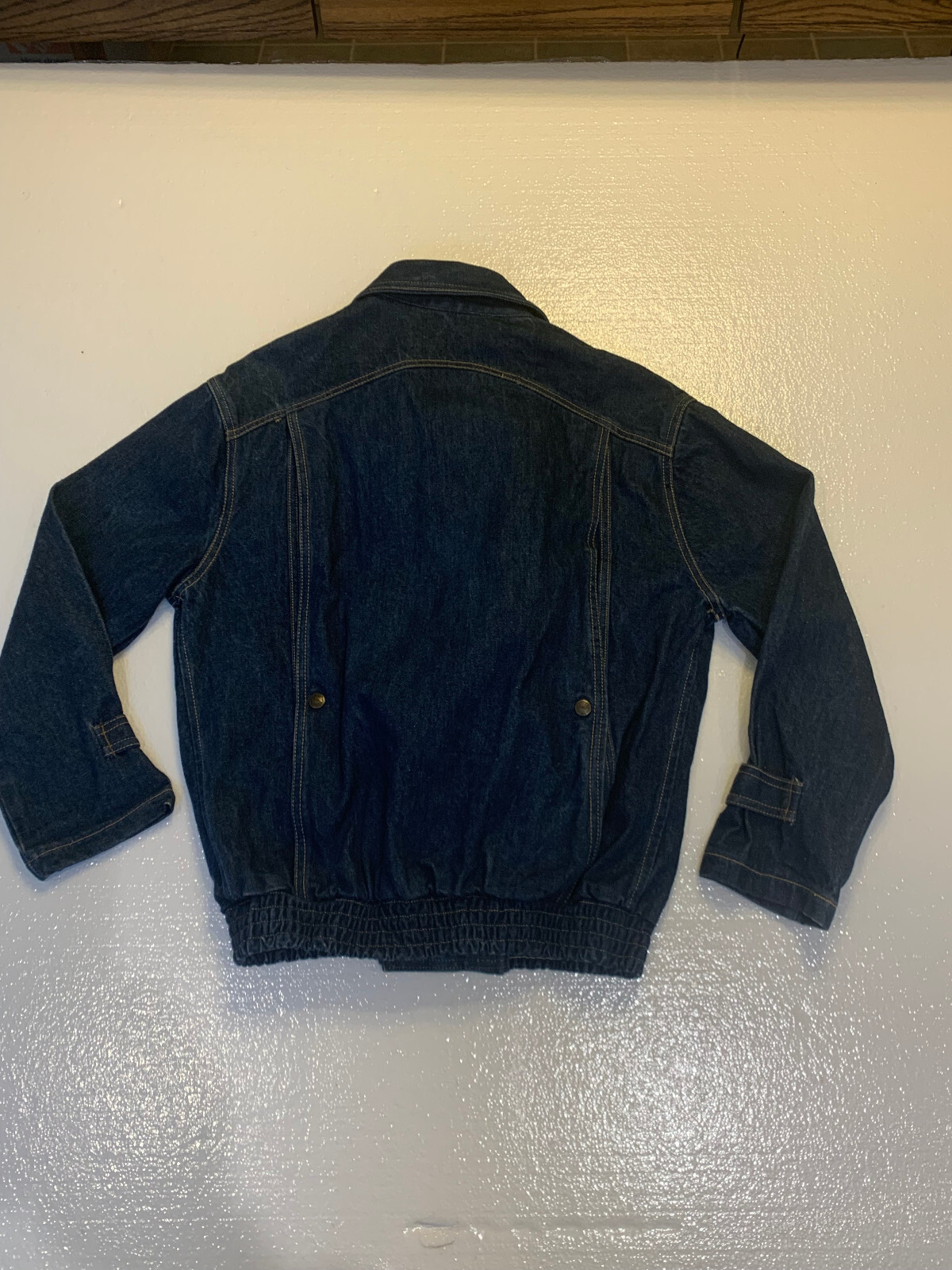 Vintage 80s Jou Jou Denim Motorcycle Biker Retro Women’s Jean Jacket Sz. M