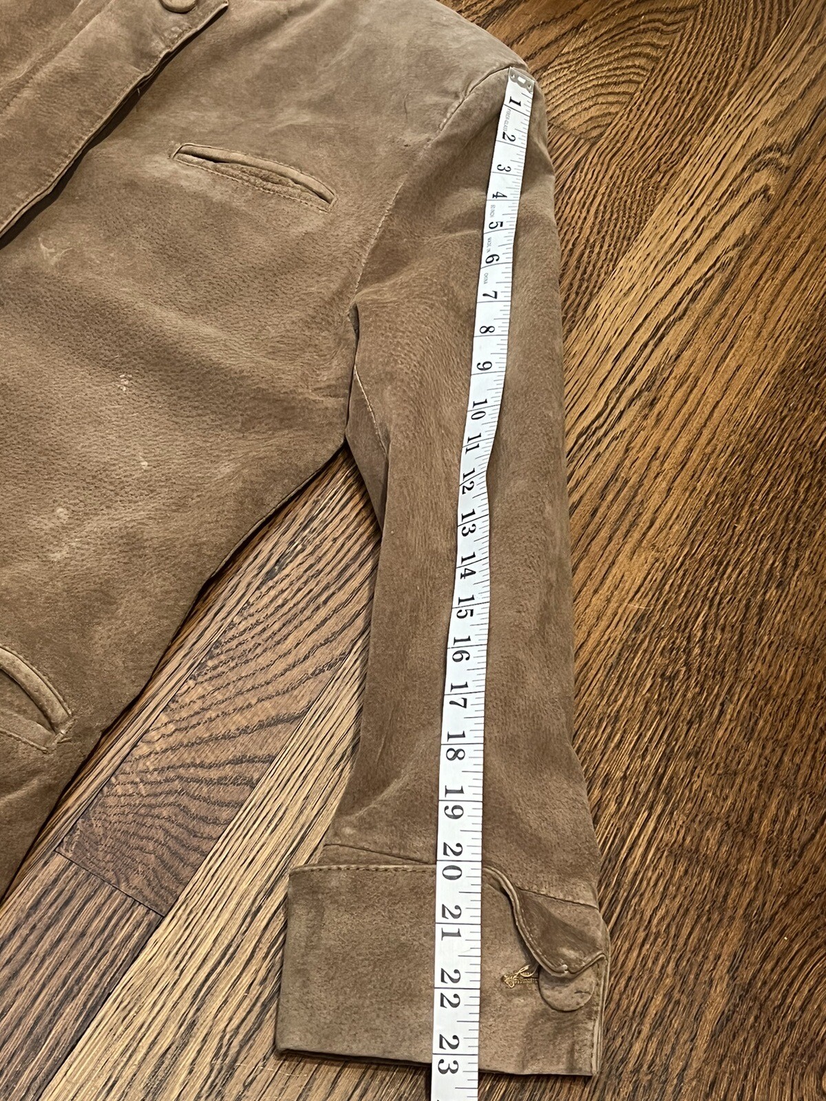 Suede Trench Coat Russet Brown Split End Ltd 70’s Medium Full Zip US Vintage