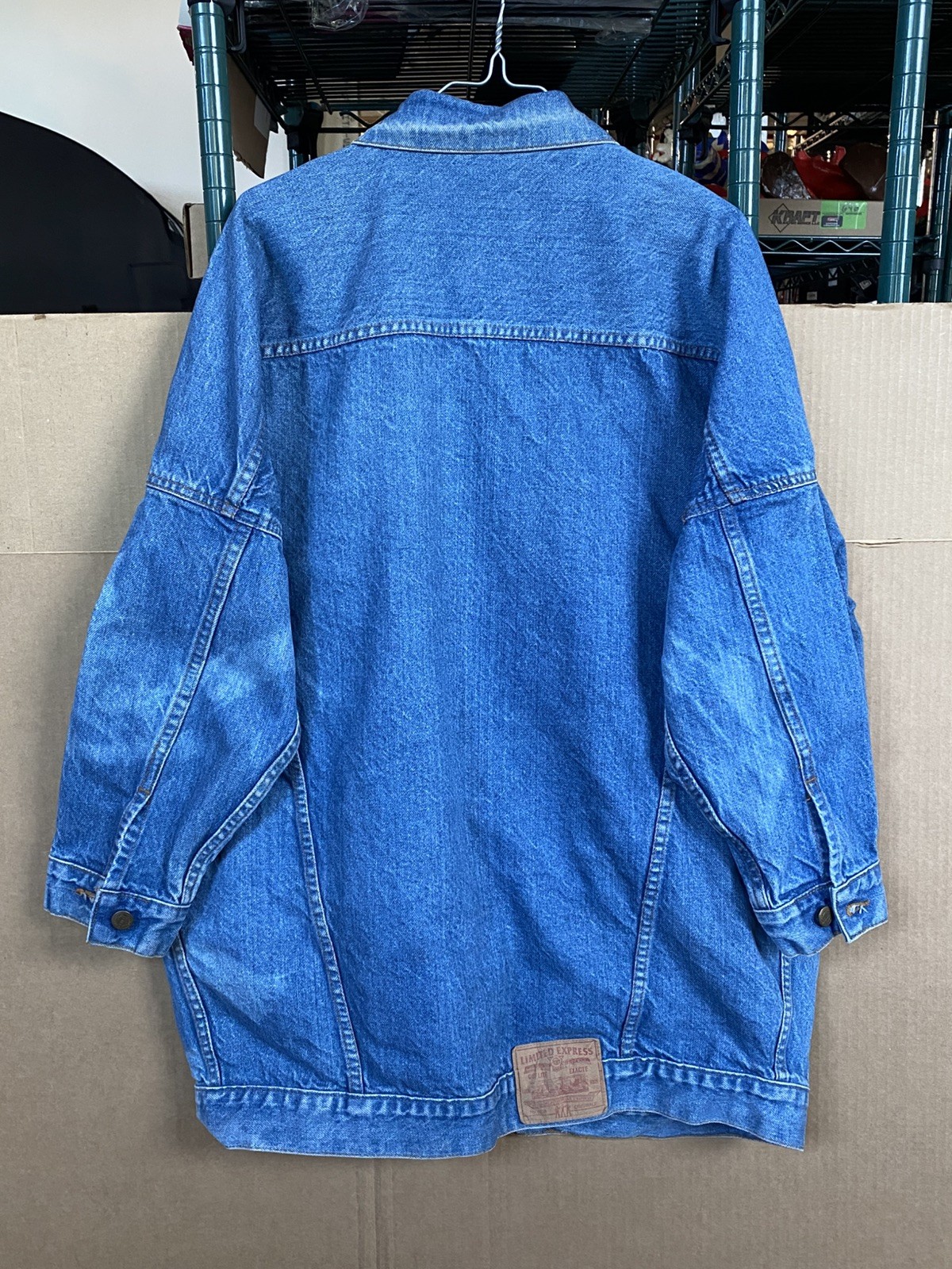 Vintage Limited Express Women’s Denim Jean Jacket Size Large Blue Wash