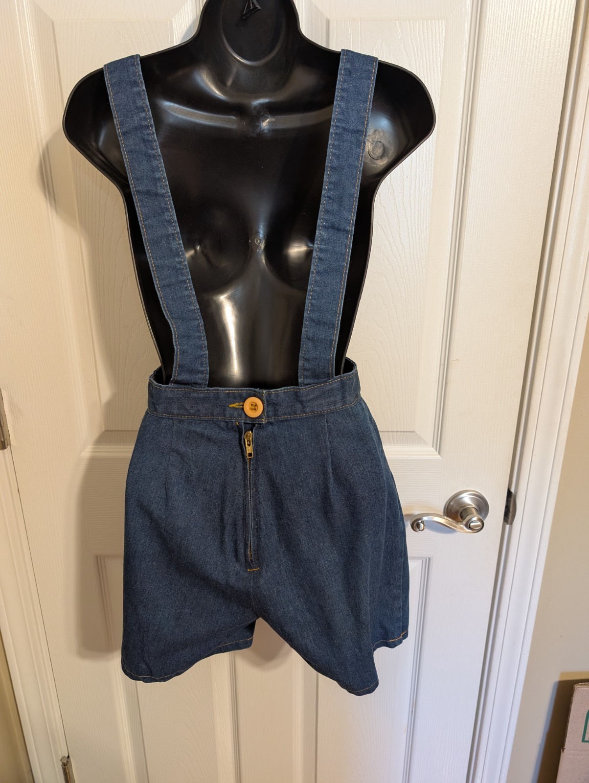 Vintage 70’s Landlubber Girls Blue Denim Jumper Shorts no Size / See Measurement