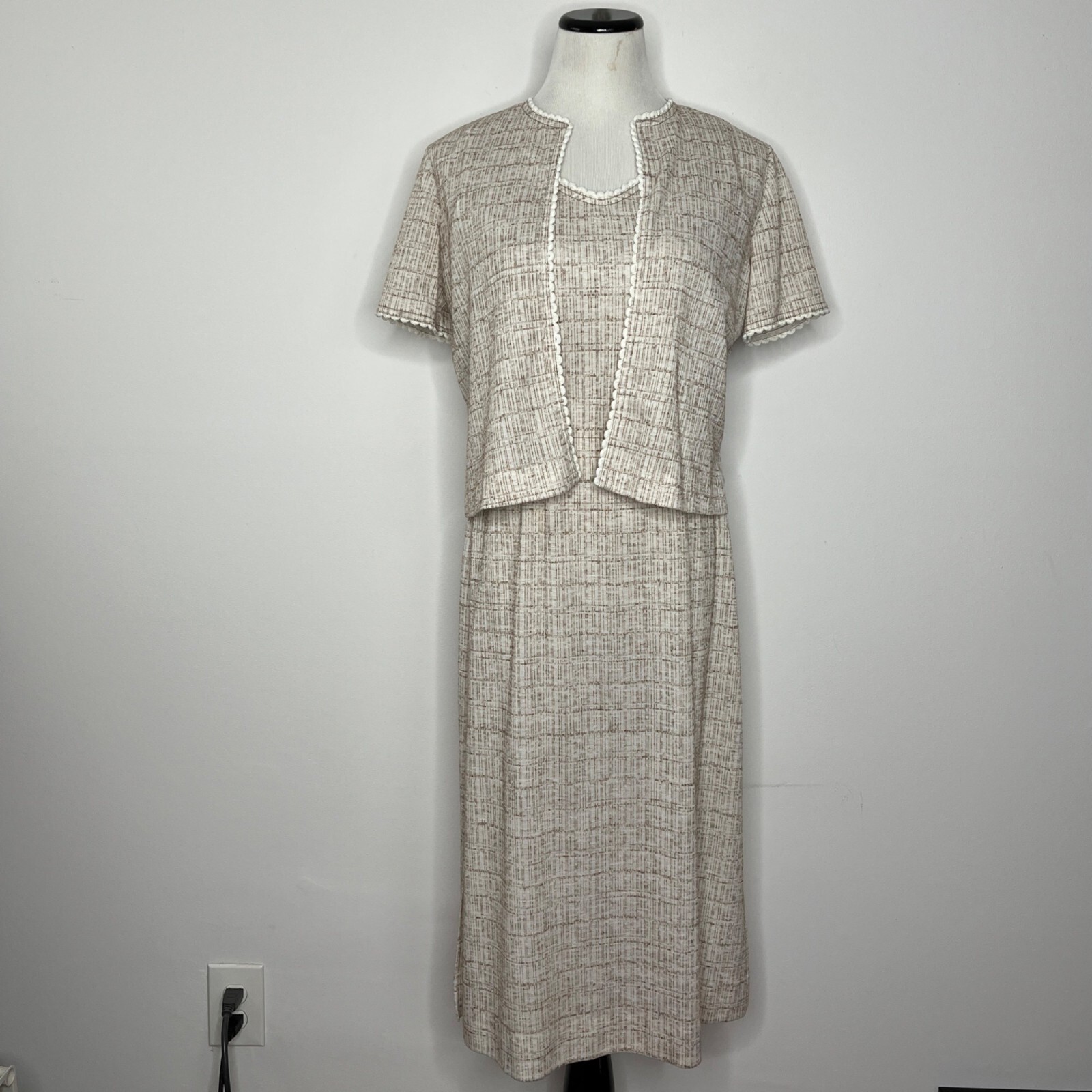 VIntage Kay Windsor 2 piece dress and jacket 70s USA