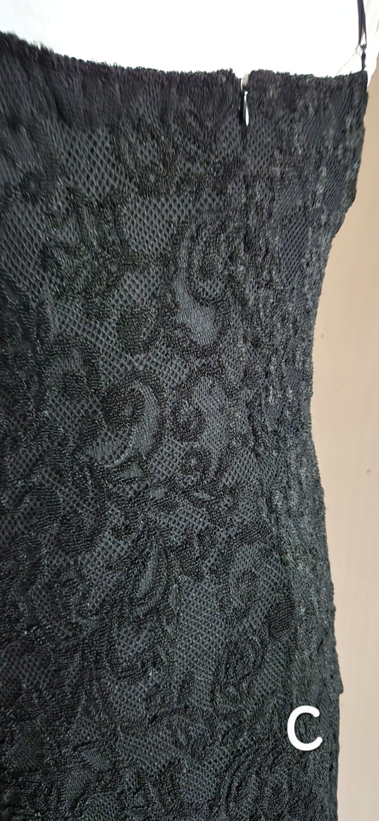 Vin: 80s Casadei Black Brocade Chiffon Rhinestone Evening Dress Beautiful Sz 18