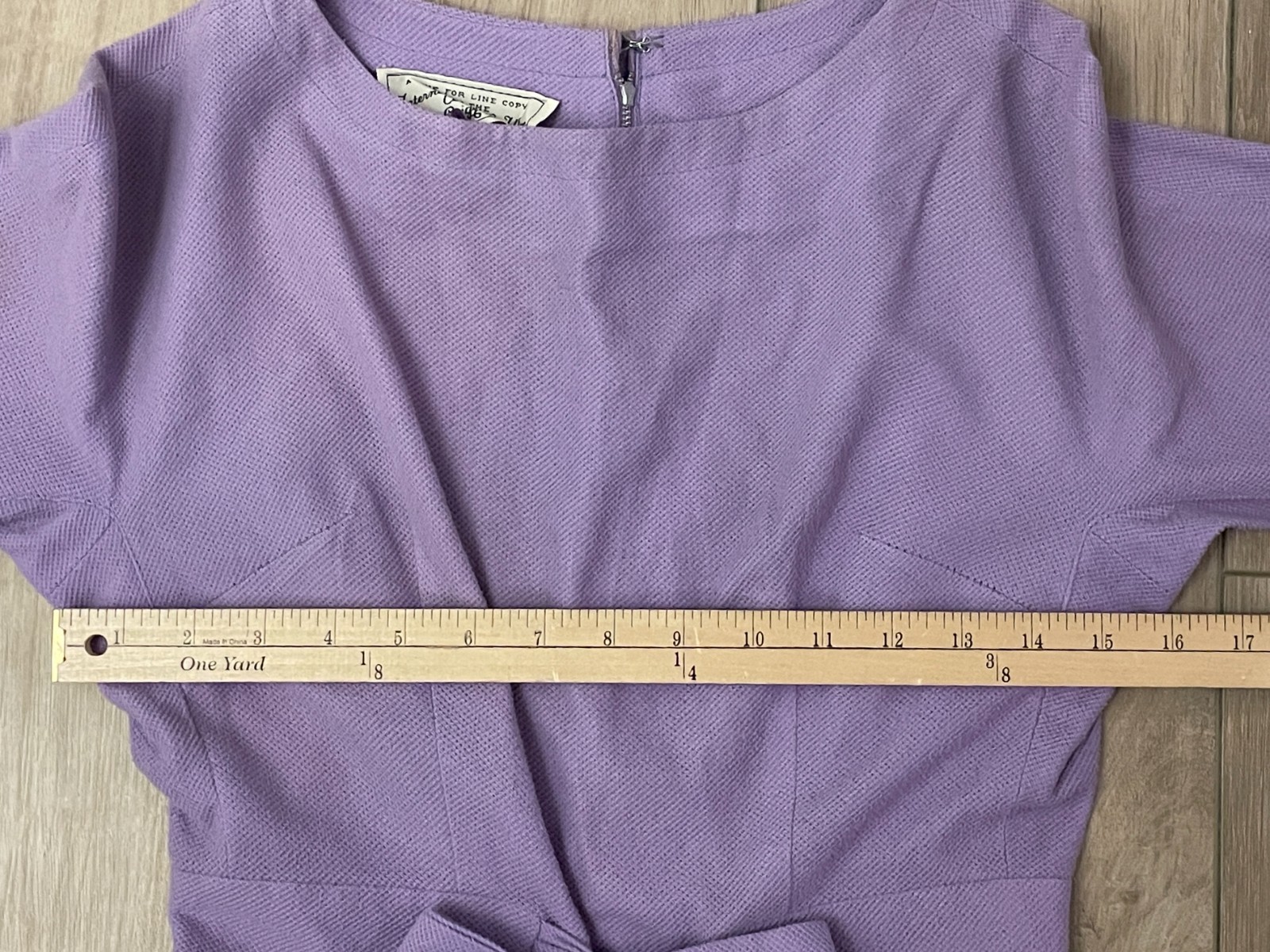 Vtg 1950s/19060s Teena Paige Celanese Dress-Women’s XS-Fitted Waist, 3/4 Sleeve