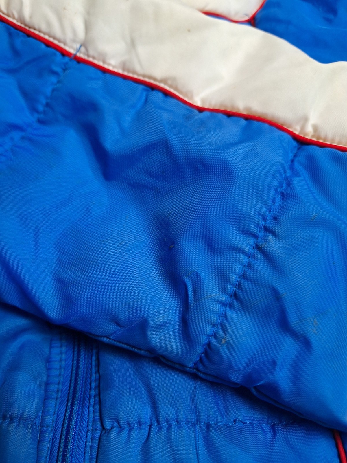 True VTG Mid-century 1970s 80s Brite N Sassy Puffer Ski Jacket Vest Snow Bunny L