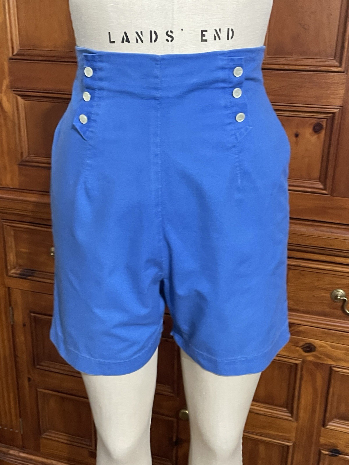 Vintage 1940s 50s high waist cotton shorts Stockton of Dallas 27”w Buckle Back