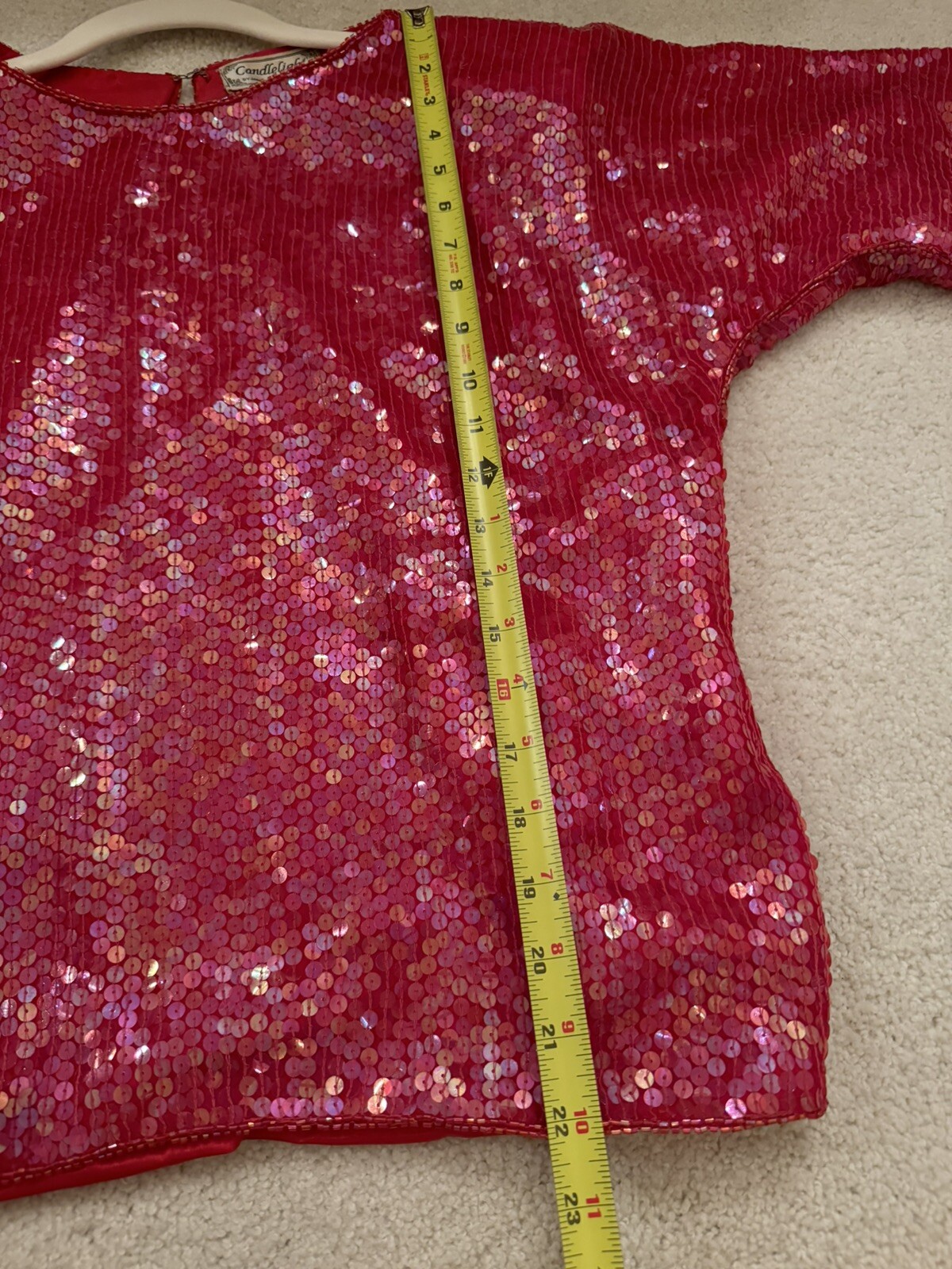 VTG Candlelight by Jainson’s International 100% Silk Red Dress 80s Glam Size M