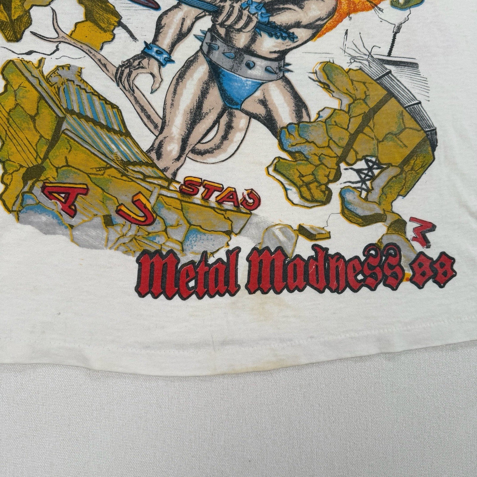 Vintage 1988 Monster Of Rock Tour Shirt Metallica Van Halen Scorpion Band Shirt