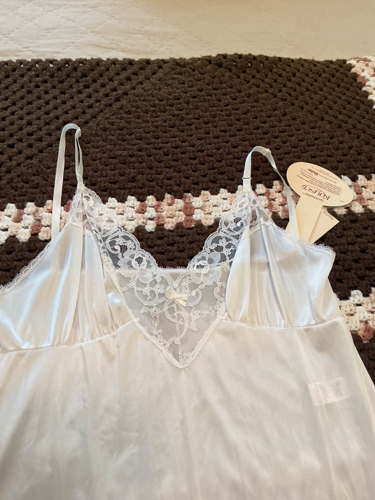 Vintage Kayser Ladies’ Full Slip Lacy Size 38 NWT