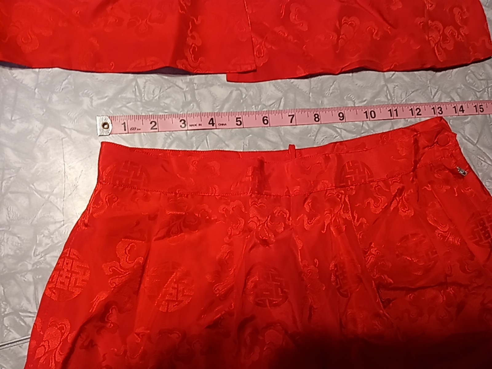Vintage 60s/70s Chinese Silk Tunic Jacket Blouse And Pants Size 16