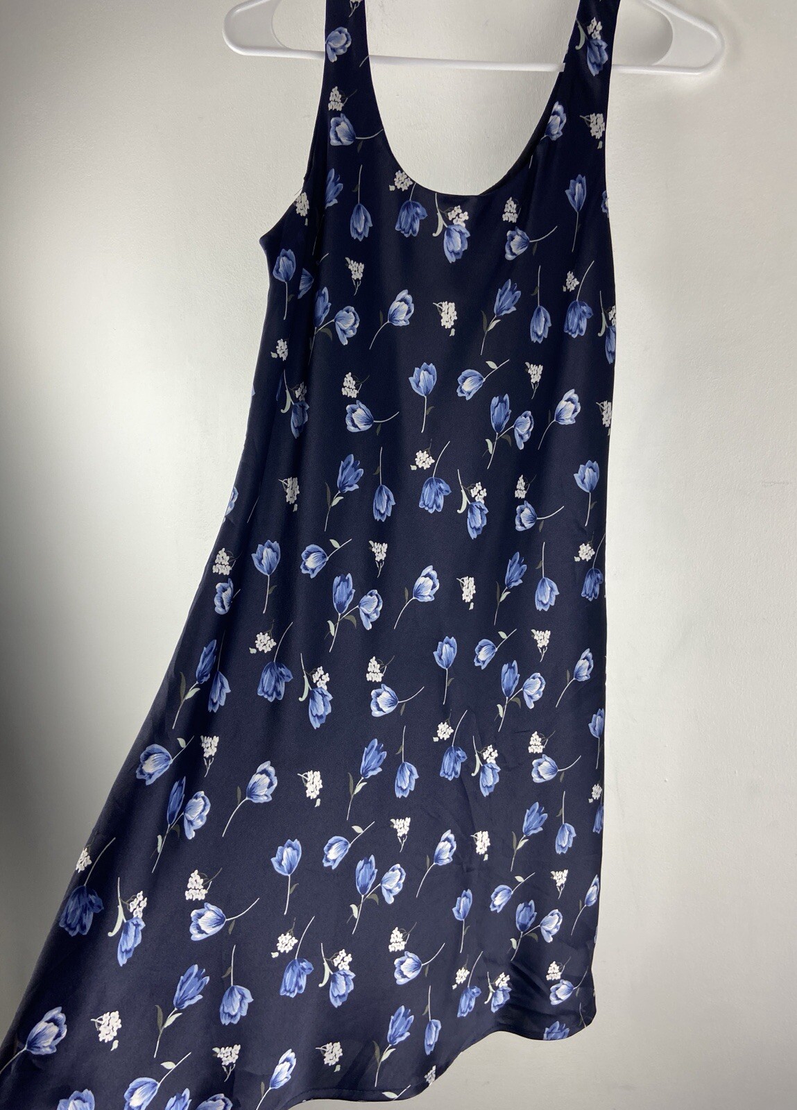 VTG Y2K rabbit rabbit Rabbit designs Sleeveless Satin Floral Mini Dress Size 8P