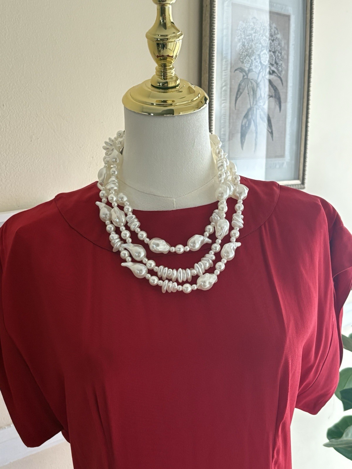 Albert Nipon Vintage Red Dress