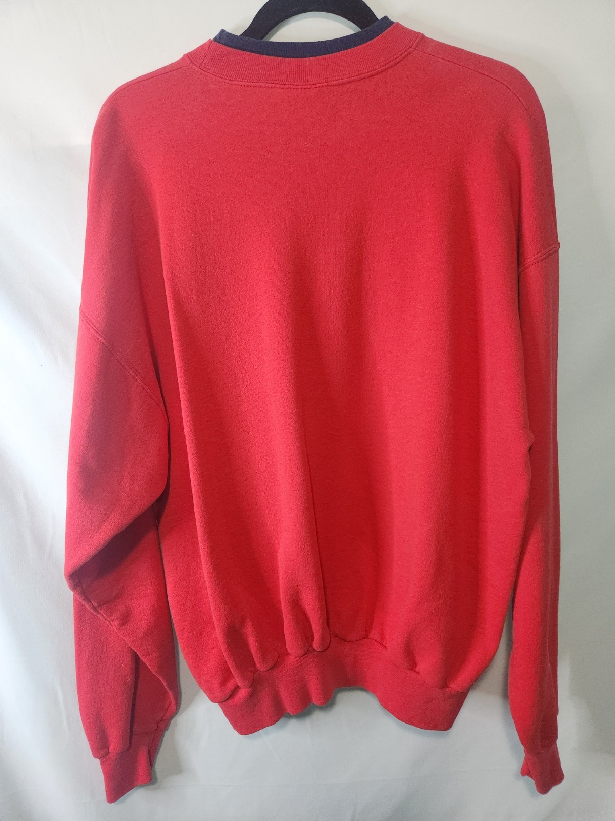 Vintage MC Energy Sportswear Red Life Is Better W/ A Dog Sweater. Size XL.