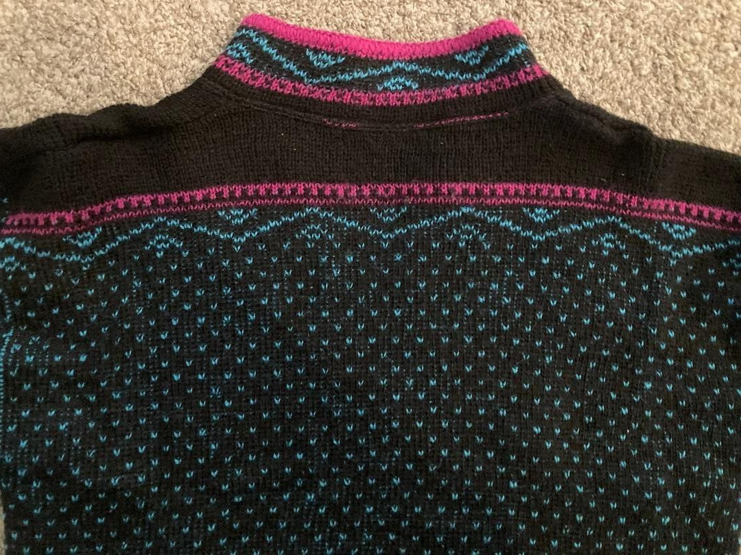 Vintage Merrimac Valley Alps Black Sweater Womens Large