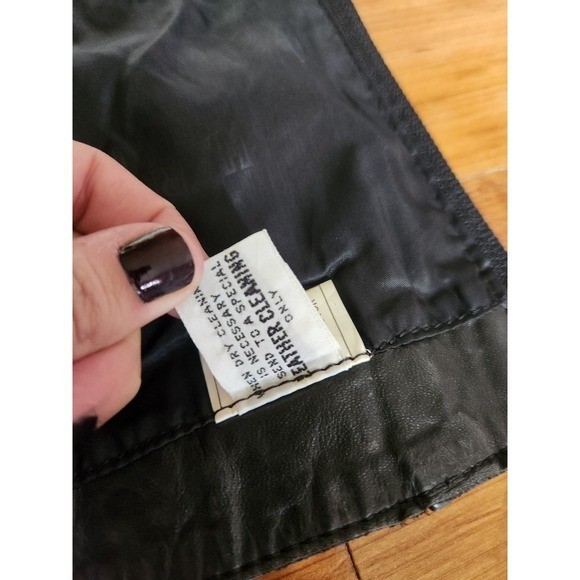 80s/90s Harley Davidson Leather Crop Tube Top