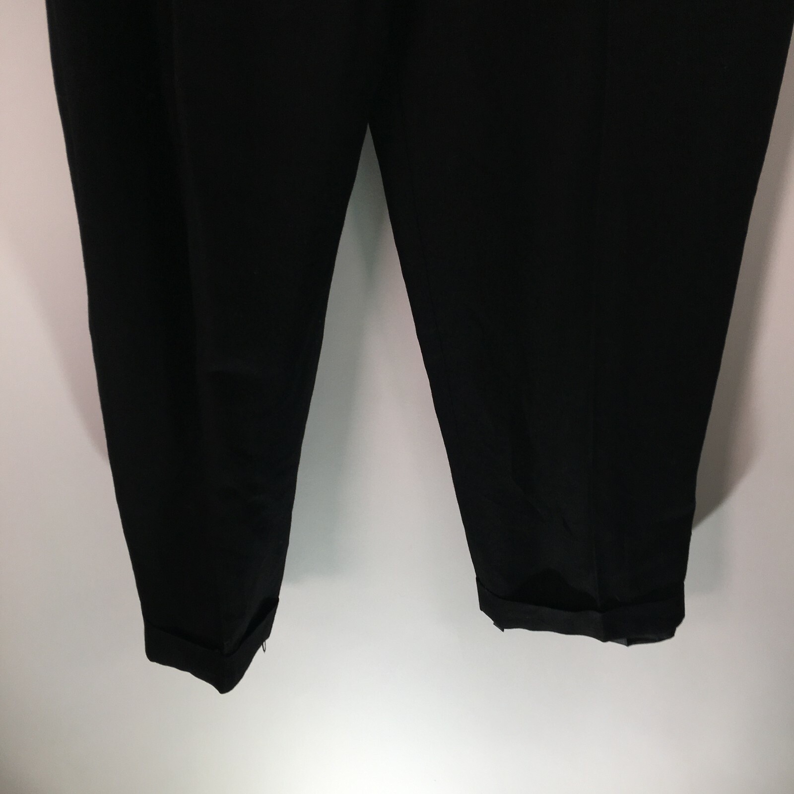 Vintage Feniciana Womens Straight Leg Casual Pleated Black Dress Pants Size 8