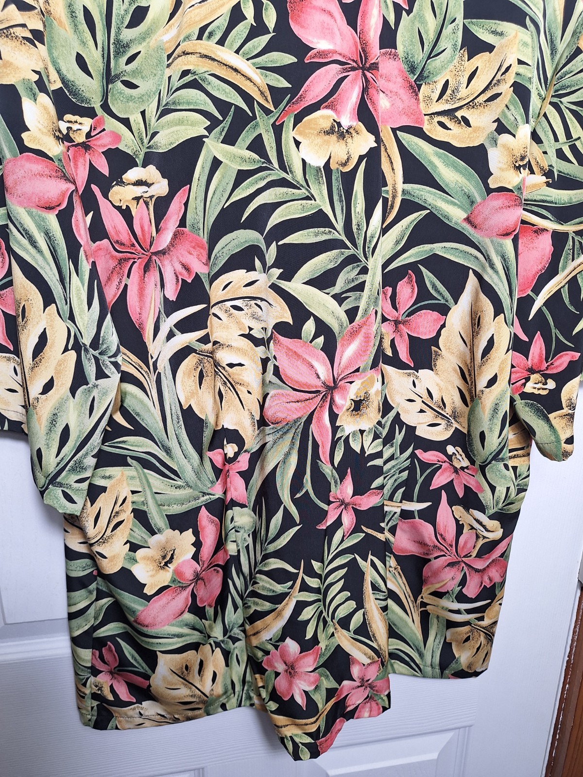 Pendleton Button Down Tall 12 Womens Short Sleeve Shirt Tropical Floral Vintage