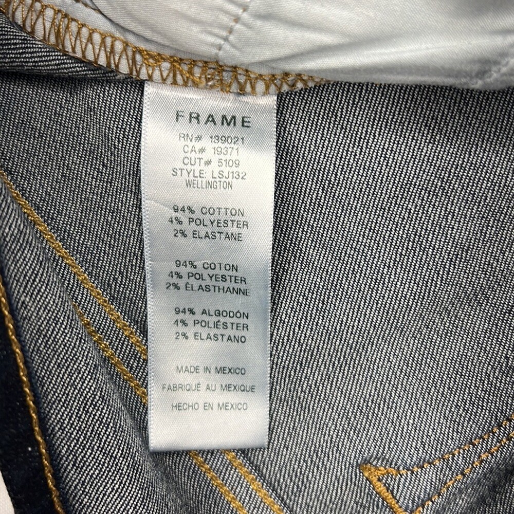 Frame Denim Women’s Wellington Le Skinny de Jeanne Size 26