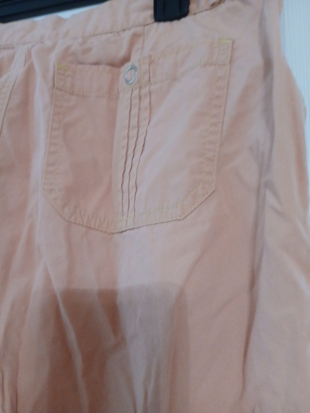 Zena Jeans Women’s Vintage Size 12 100% Cotton Peach Colored Cropped Pants With
