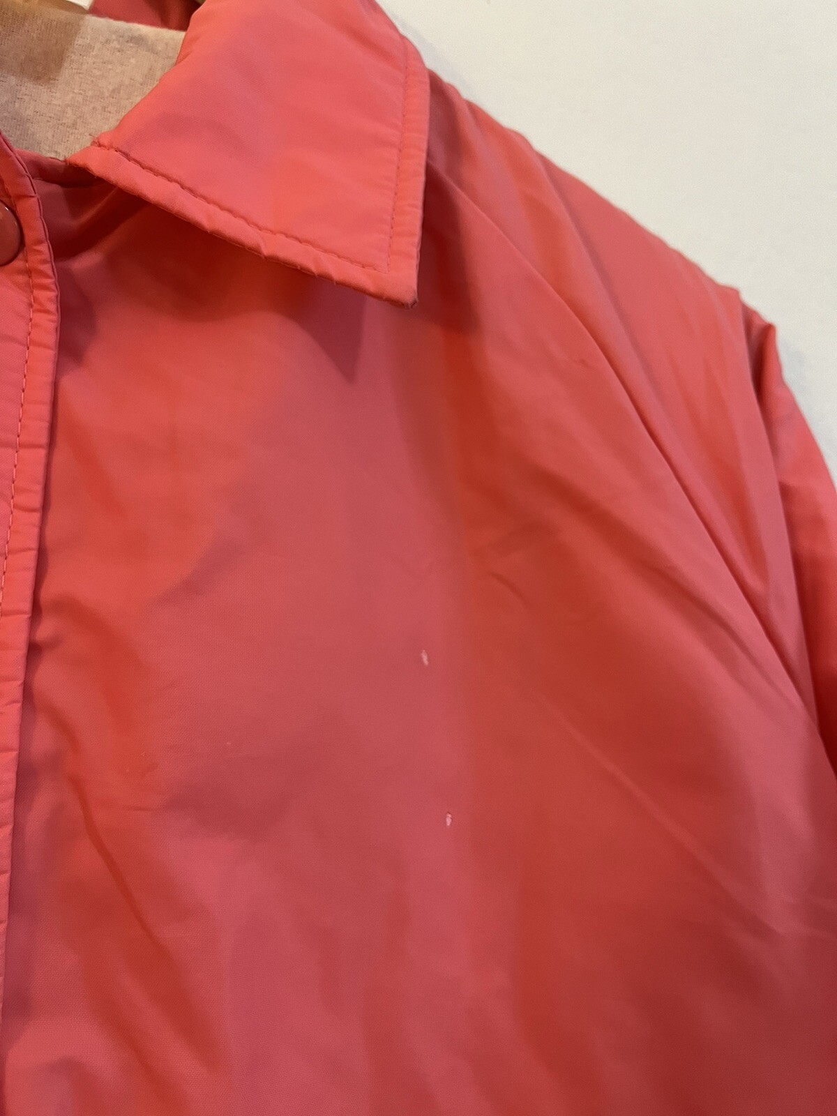 Vintage 80s Blue Lagoon Movie Pink Coach Windbreaker Jacket Sz M