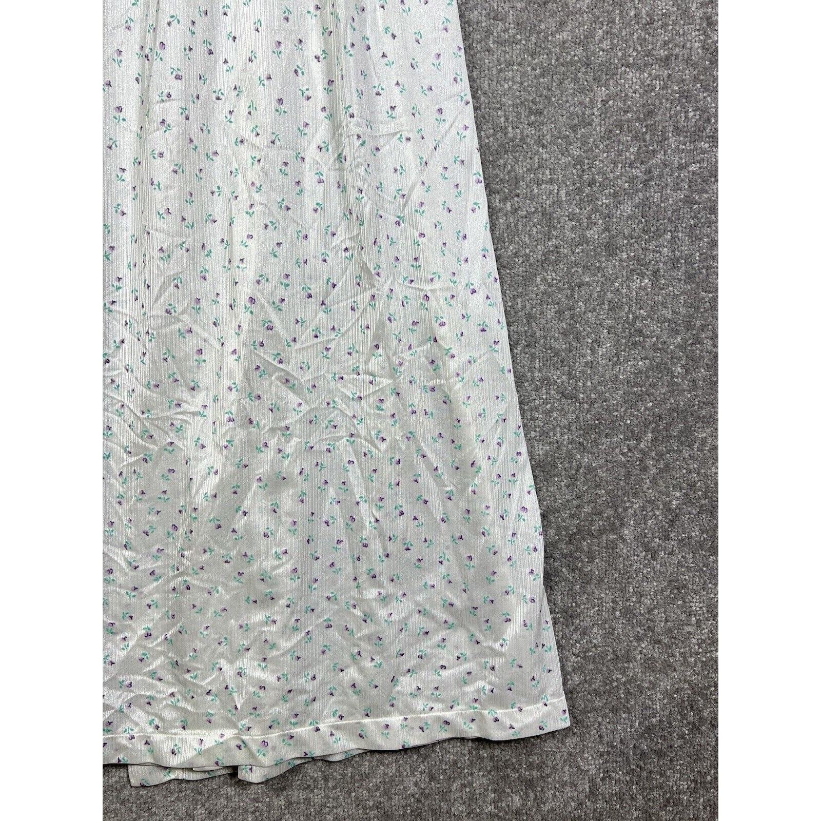 Vintage Jennifer Dale Long Sheer Floral Nylon Lace Robe Womens Juniors Size 7