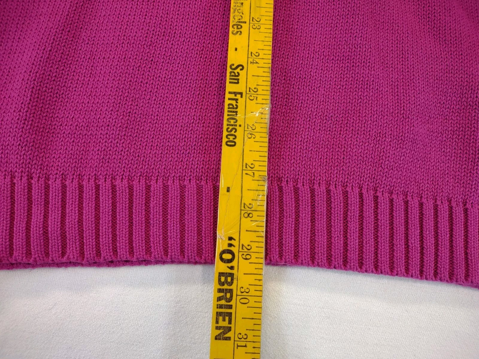 Vtg Boundary Waters 80’s Mock Neck Sweater Sz S Cotton Berry NEW NOS Hudsons