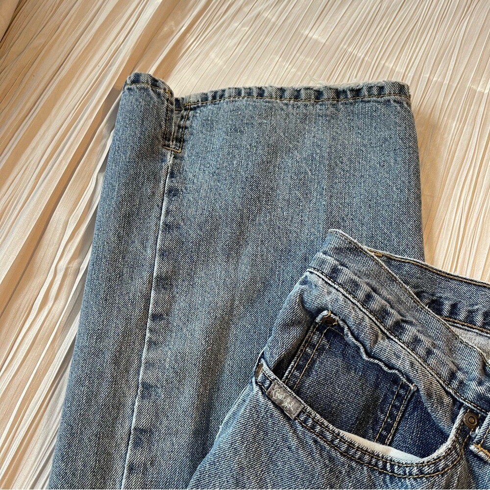 Cruel Girl slim faded denim jeans wide size 17 Xlong