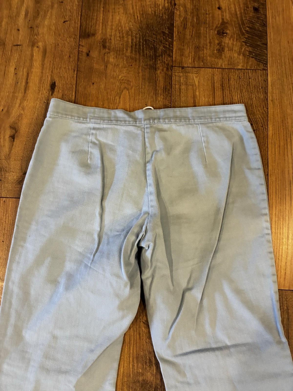 Vintage 70s Lady Wrangler Woman’s Bell Bottoms Lace Up Jeans Size 30×28