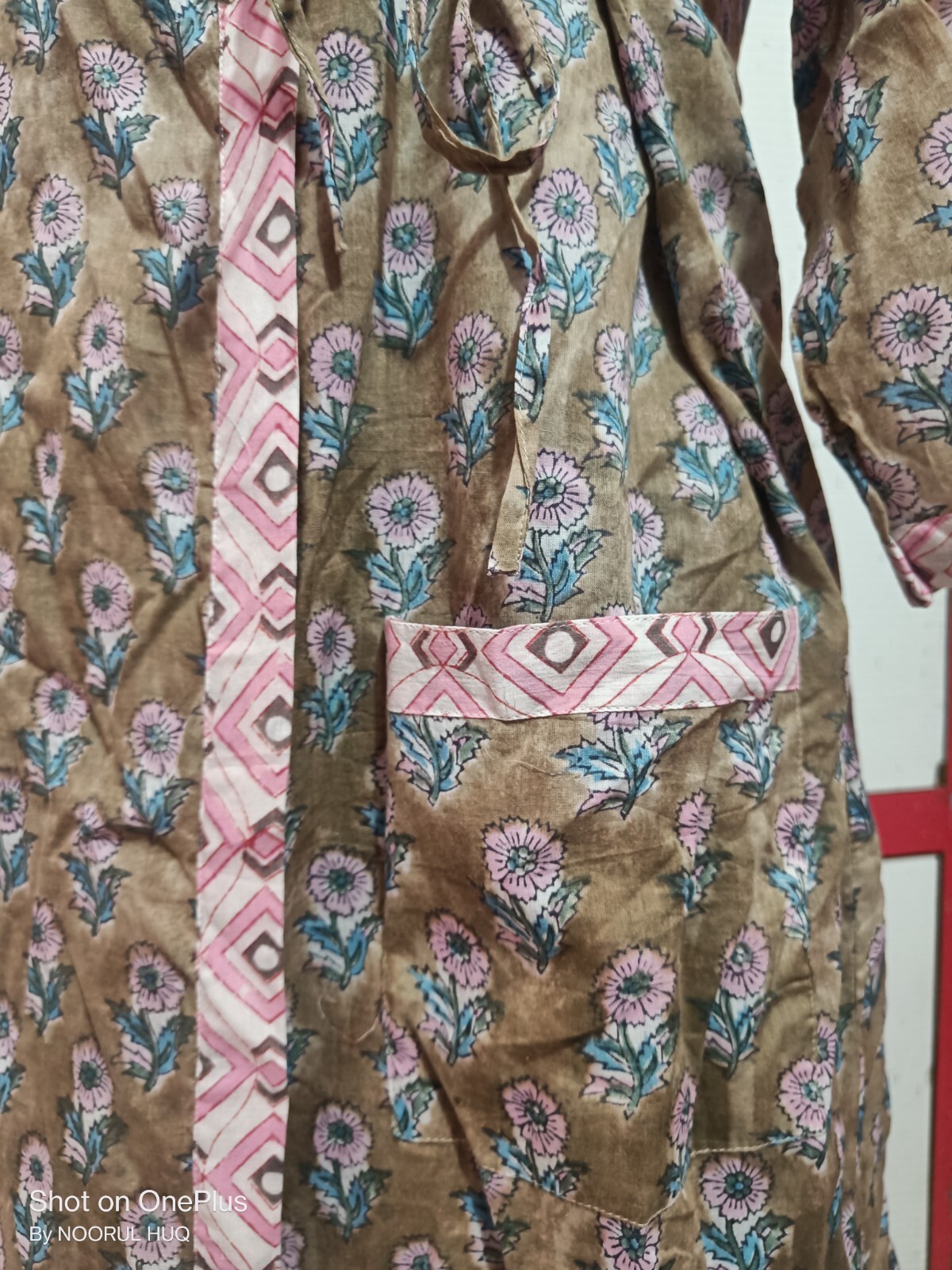 New woman Block Print Kimono Dress, AAA Quality Fabric woman New Pertain Dress,