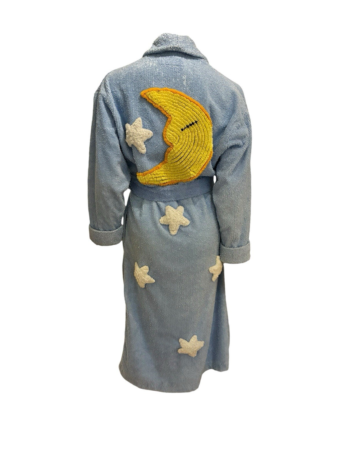 Vintage Canyon Group By Damze Chenille Moon & Stars Robe USA Medium As is